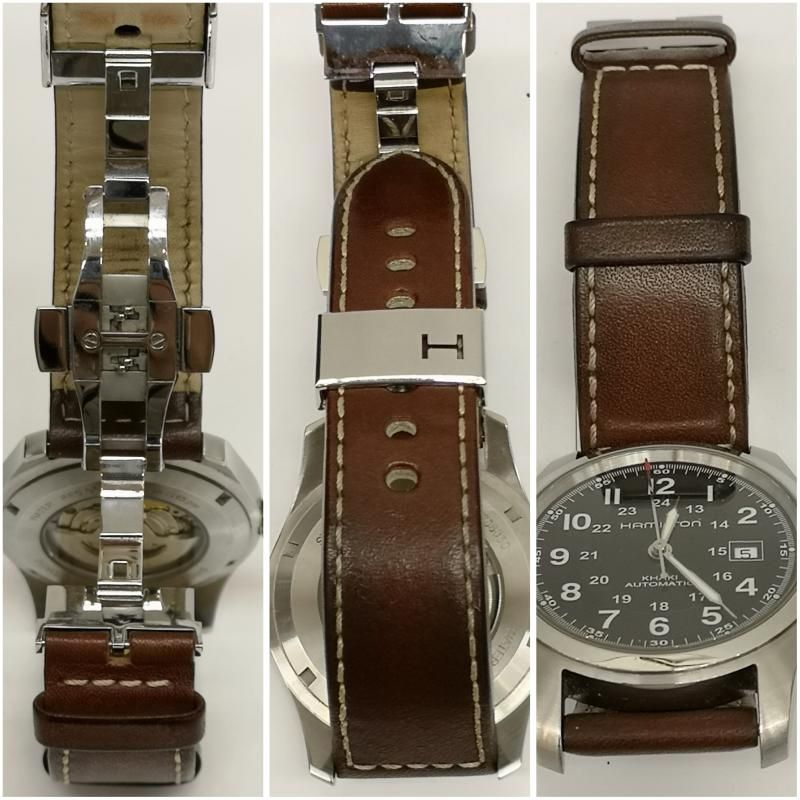 HAMILTON ボルトン アナログ腕時計 ゴールド/ブラウン HAMILTON