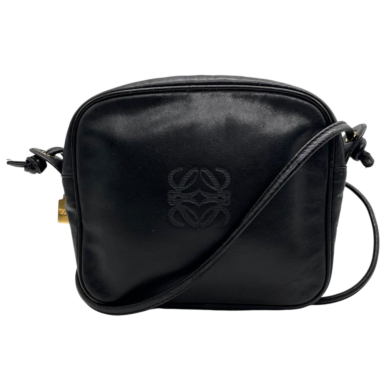 ロエベ LOEWE ボルソ　ショルダーバッグ　アナグラムビッグロゴ LOEWE ロエベ アナグラム ショルダーバッグ カーフ レディース