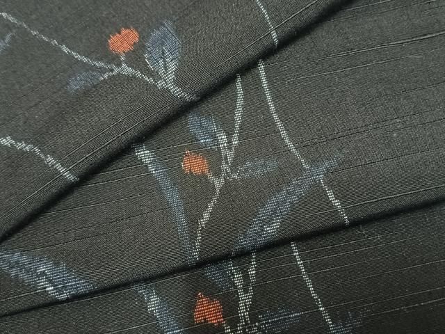 平和屋着物▽上質な紬 単衣 草花文 正絹 逸品 AAAZ1557fy - メルカリ