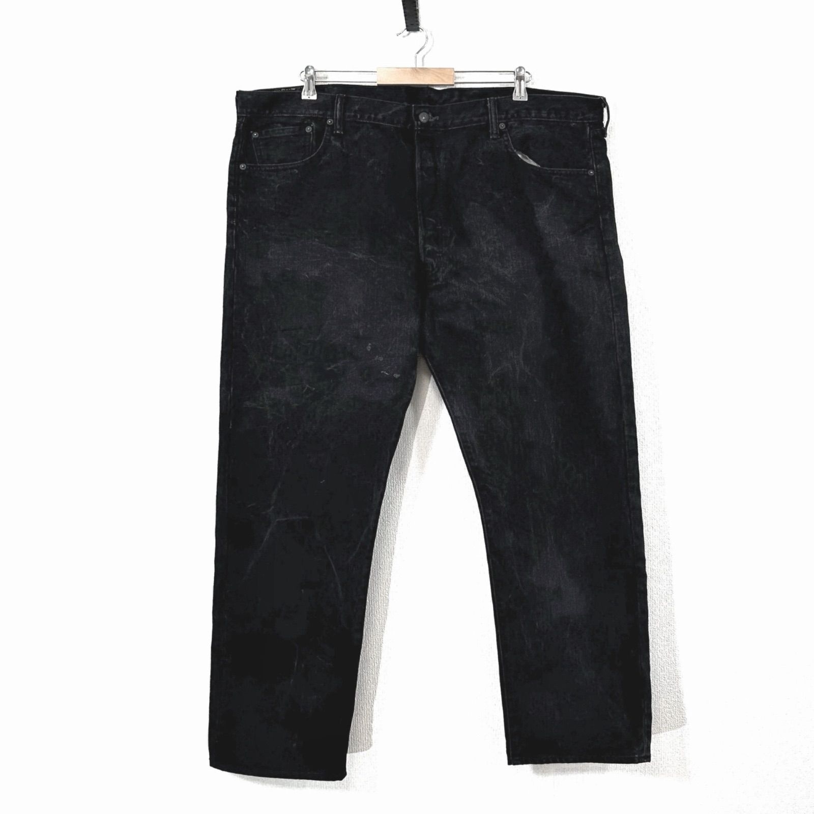 リーバイス501ブラックデニムパンツLEVI'S w44大きいサイズバギー