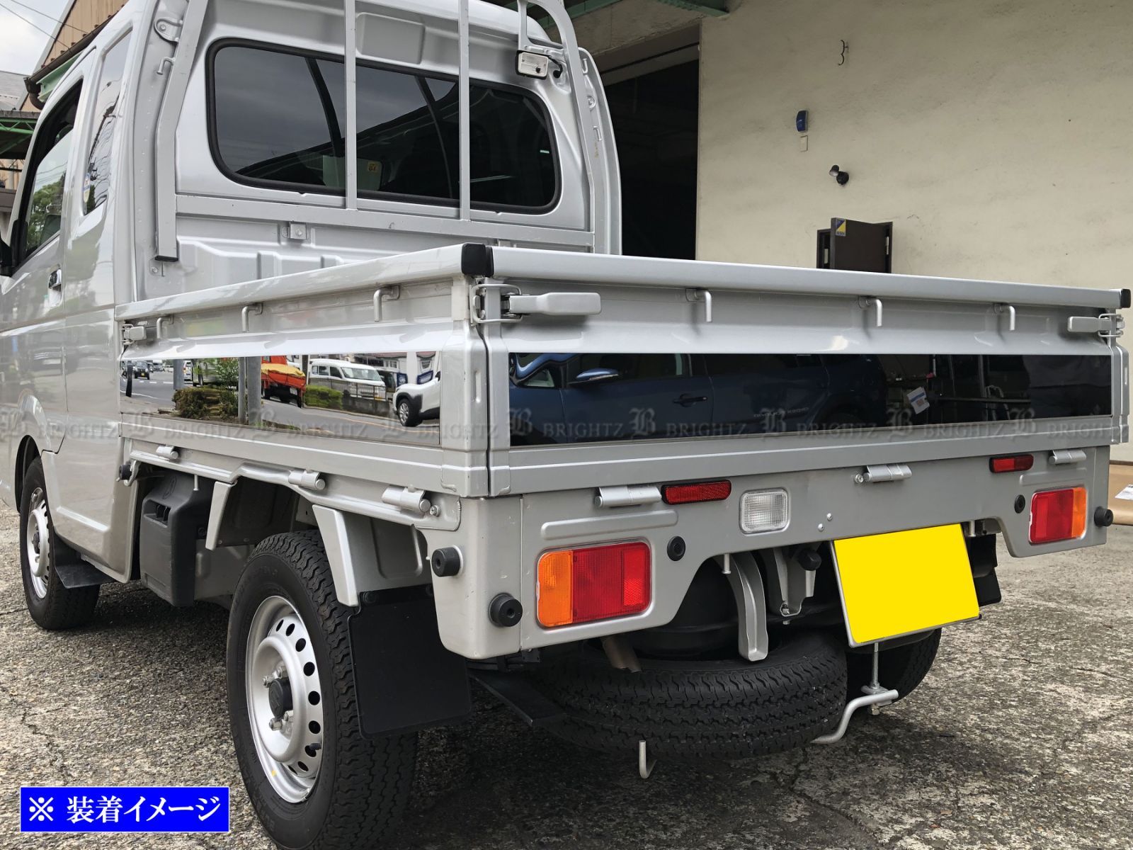 BRIGHTZ キャリィトラック DA16T 超鏡面ステンレスメッキサイドドアモール 6PC  DA16 DA A16 | BRIGHTZ キャリイトラック DA16T 超鏡面ステンレスメッキ鳥居