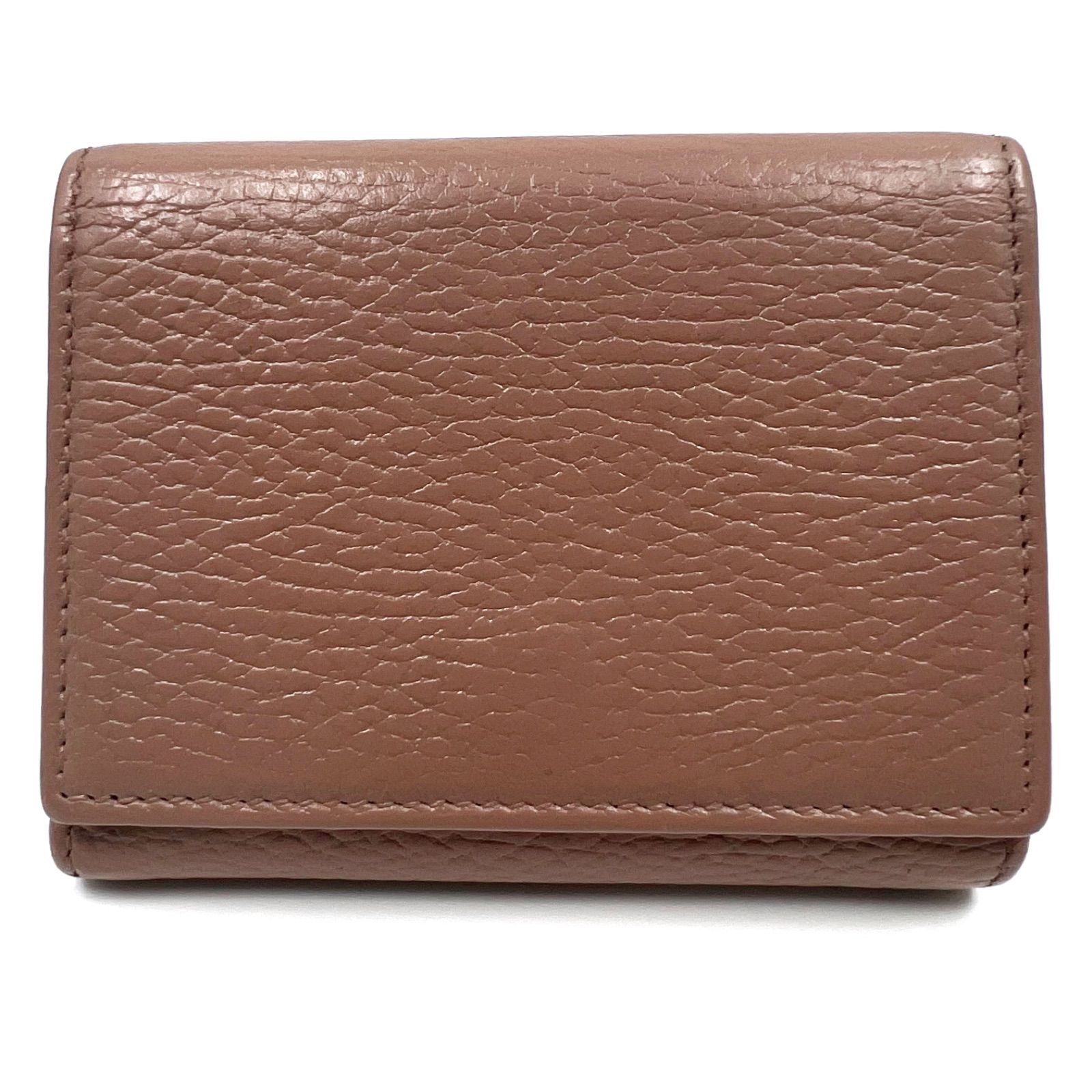 グッチ GUCCI Wホック財布 ダブルG レザー ブラウン 美品 財布 財布