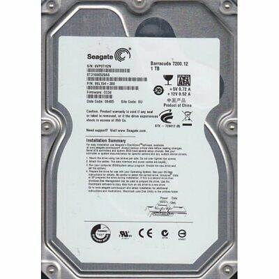 Seagate 9SL154-300 1TB 3Gbps 7.2kRPM 3.5 インチ SATA LFF ハードディスク ドライブ ST31000528AS