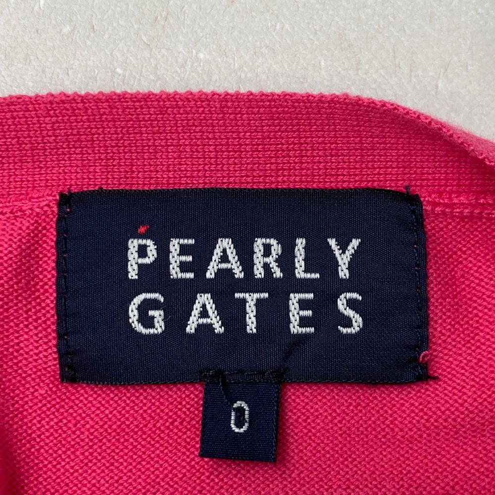 サイズ：0 PEARLY GATES パーリーゲイツ ニットカーディガン