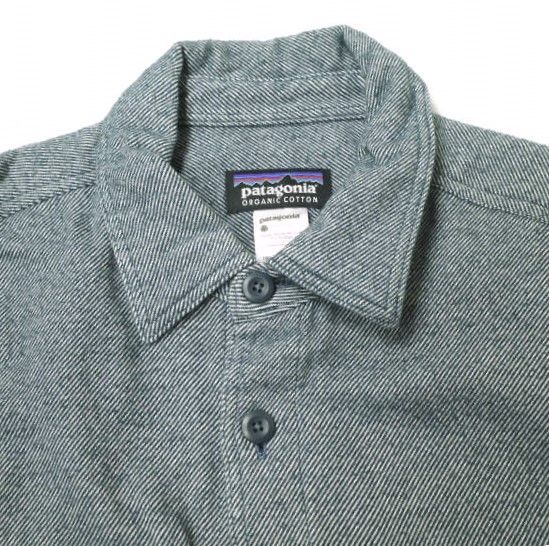 PATAGONIA パタゴニア 12AW M's Fjord Flannel Shirt メンズフィヨルドフランネルシャツ 53947 S  FHG(ネイビー) 長袖 オーガニックコットン トップス g16308