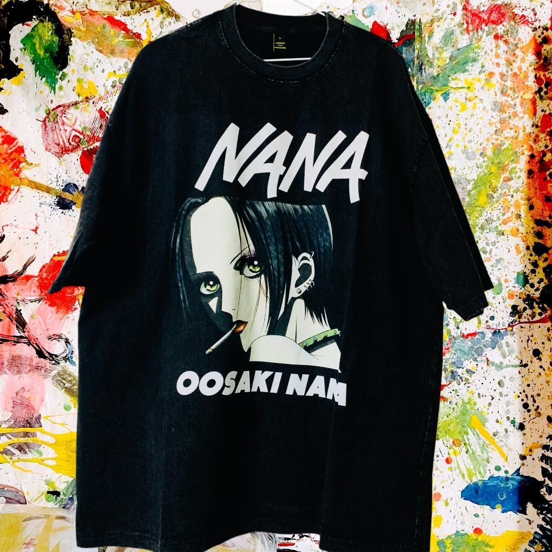 希少 00s NANA アニメ Tシャツ ブラスト 矢沢あい 黒 XL 矢沢あい NANA Tシャツ XL 希少 00s NANA アニメ Tシャツ ブラスト