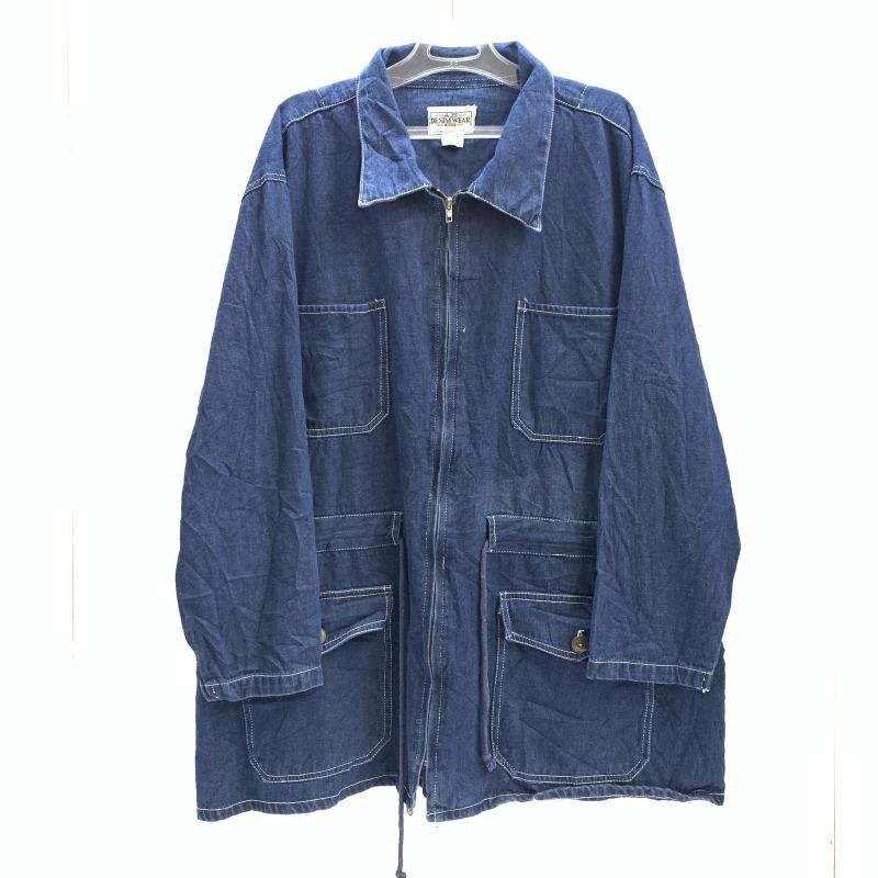 ｵｰﾙﾄﾞ AJS DENIM WEAR デニムカバーオール 22W インディゴ 92