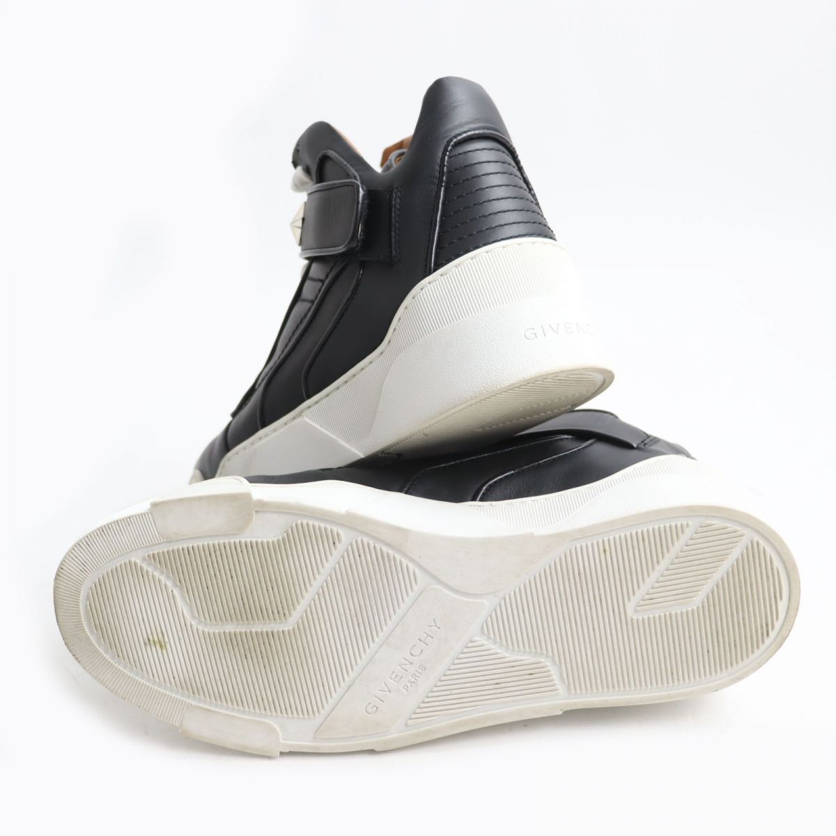 美品 GIVENCHY ジバンシイ スター ミドルカット レザースニーカー 40