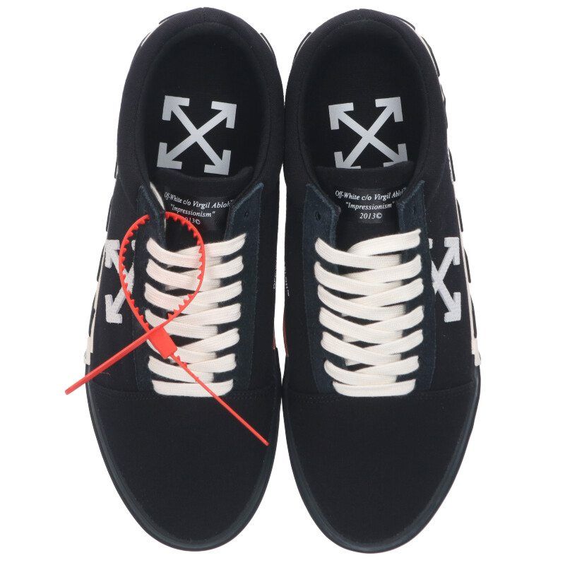 OFF-WHITE ☆ ほぼ未使用 キャンバス ローカット スニーカー Amazon | [オフホワイト] スニーカー LOW VULCANIZED CANBAS