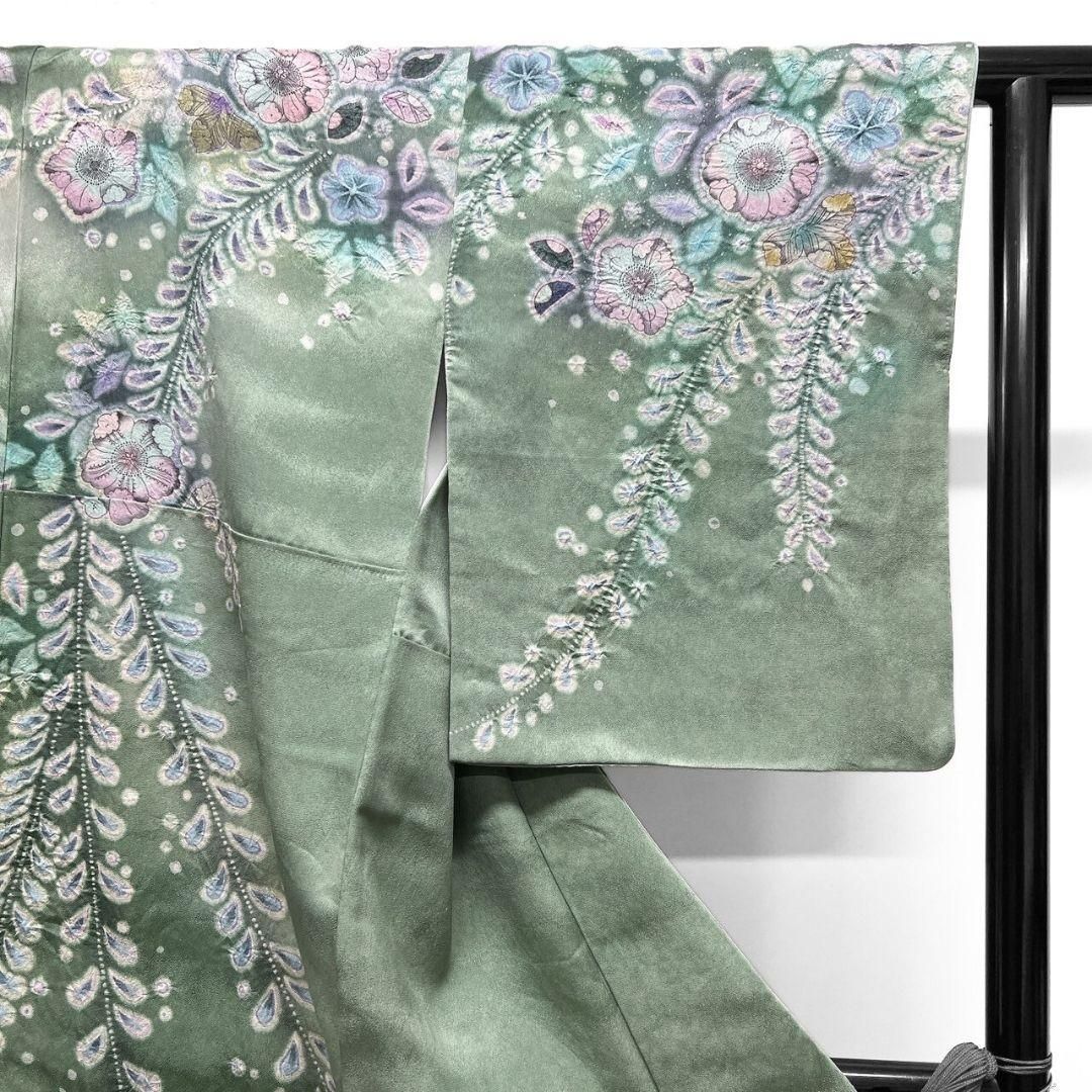 桐屋翠山工房 銀通し 辻ヶ花 ぼかし 訪問着 着物 041a p - メルカリ