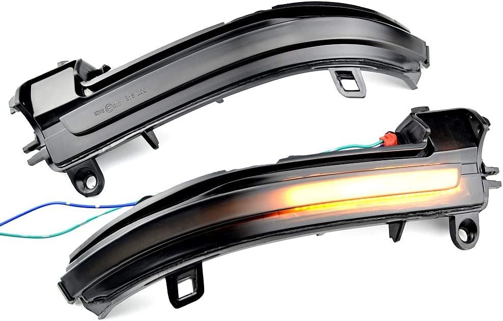LED 流れる ドアミラー ウインカー 車検対応 通常点灯との切替SW付き スモーク仕様 シーケンシャル ダイナミック 純正交換タイプ BMW 互換品 1シリーズ F20 F21 2シリーズ F22 3シリーズ F30 F31 F34 GT F35 4シリー
