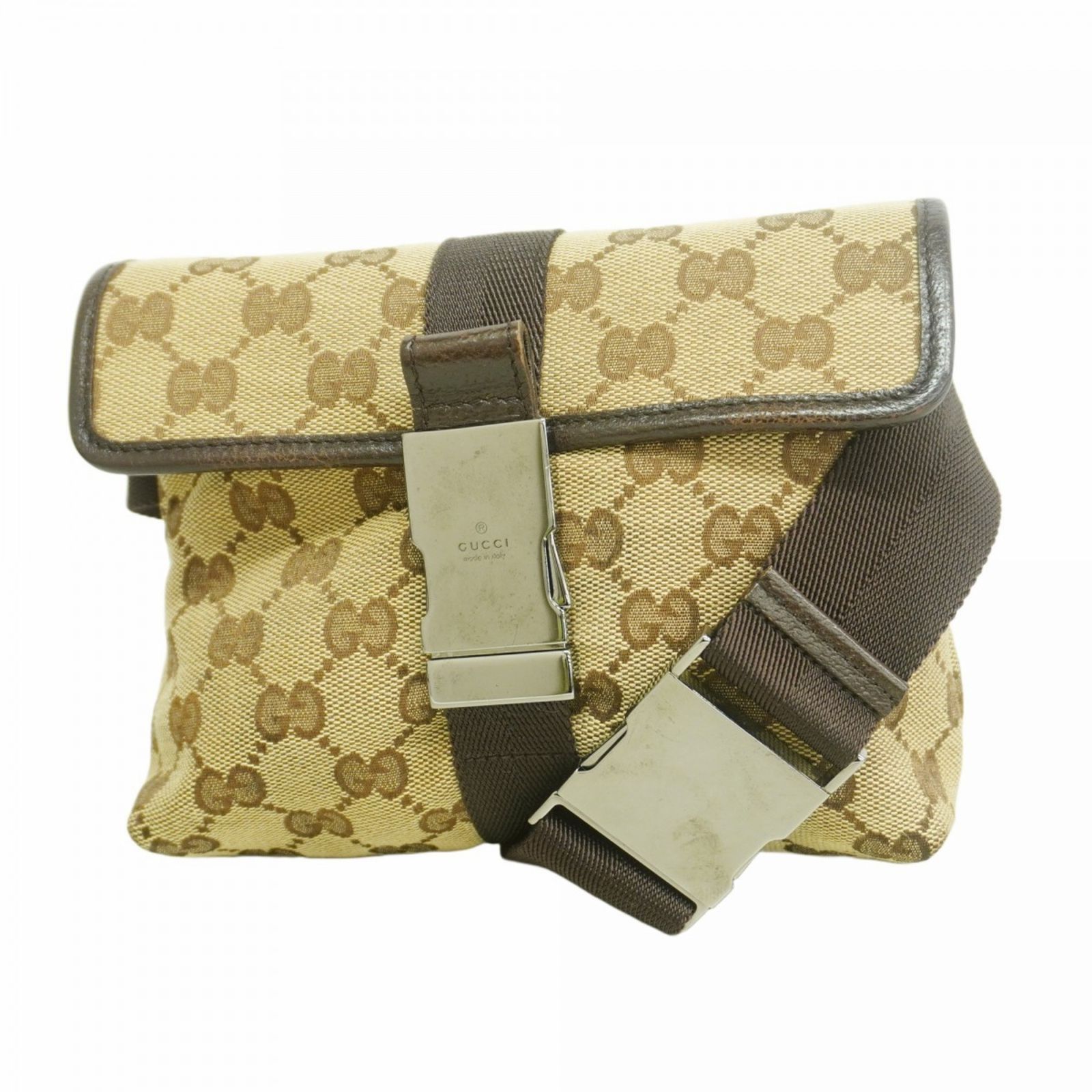 グッチ Gucci グッチ ウエストバッグ GGキャンバス 131236 キャンバス ブラウンレディース