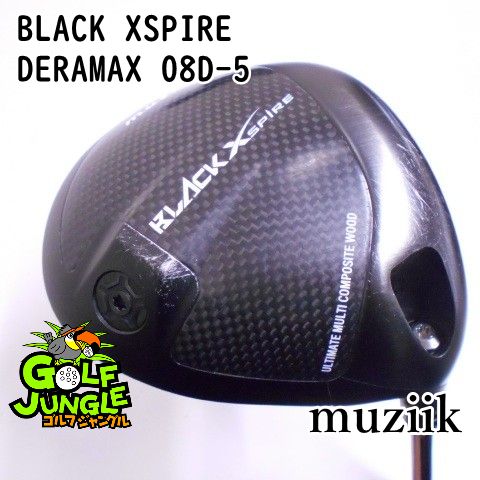 ドライバー ムジーク BLACK XSPIRE DERAMAX 08D-5 X 10.5 ドライバー 地クラブ カスタム カーボンシャフト おすすめ メンズ 右 8117