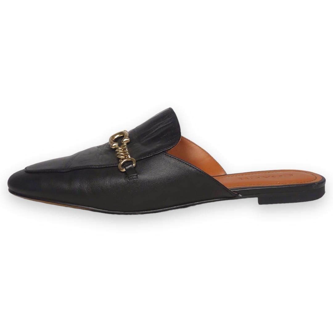 COACH コーチ サンダル 25 本革 レザー スリッパ ローファーX7216