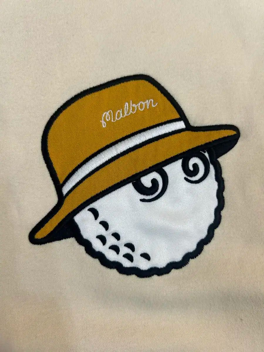 マルボンゴルフ ボール 刺繍 スウェット アイボリー L