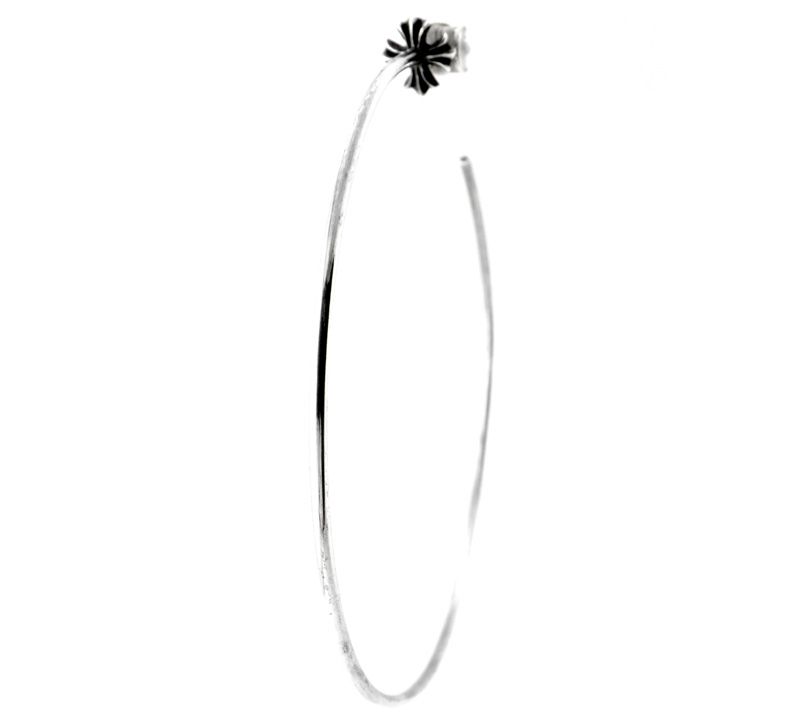 クロムハーツ CHROME HEARTS HOOP CH PLS CHプラス フープ シルバー ピアス s4779