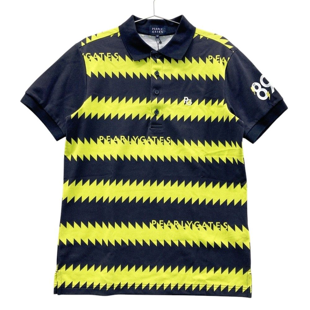 今すぐ一括検索！ サイズ 4 PEARLY GATES パーリーゲイツ 053-2160601 半袖ポロシャツ ネイビー系 240101531355 ゴルフウェア メンズ ストスト