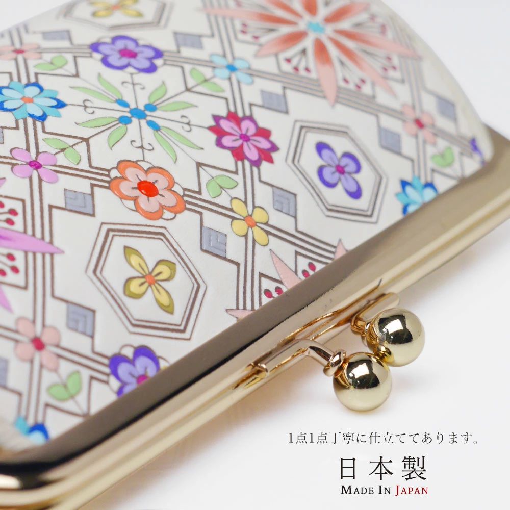 浅草文庫　がま口　花菱ブルー　美品 楽天市場】＼最大5000円クーポン／「浅草文庫」親子がま口 財布
