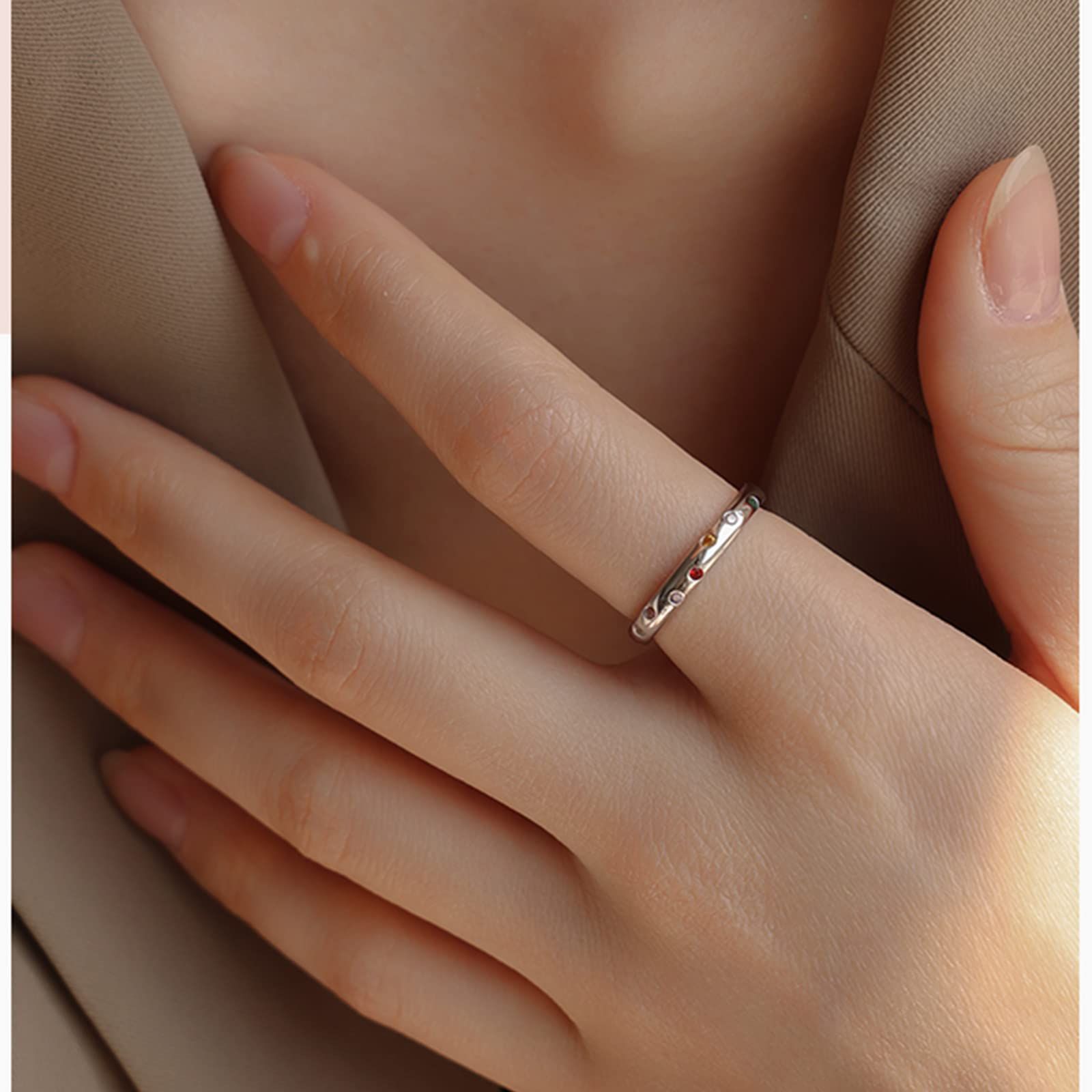 数量限定】ピンキーリング シルバー ダイヤシルバー金属アレルギー対応