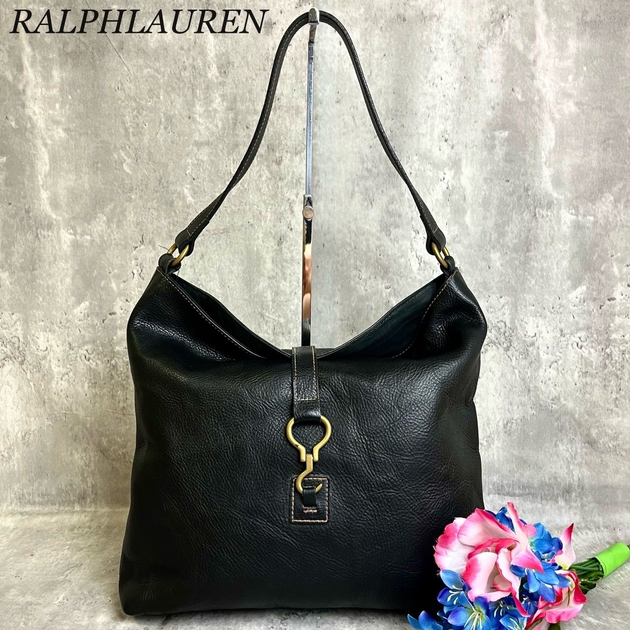 極美品✨ローレン ラルフローレン ショルダーバッグ ロゴ金具
