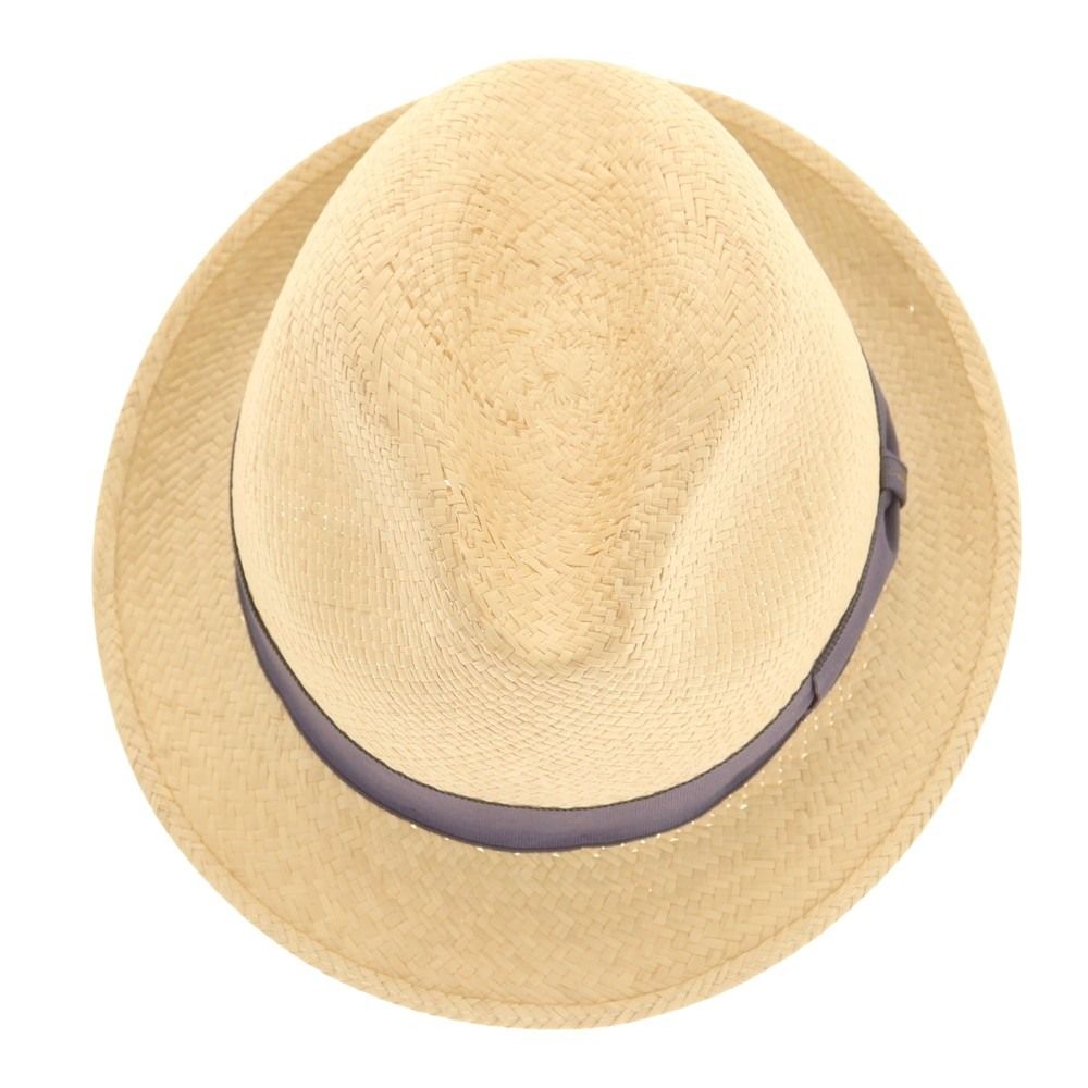 中古】ボルサリーノ Borsalino ストローハット ベージュ【サイズ57  