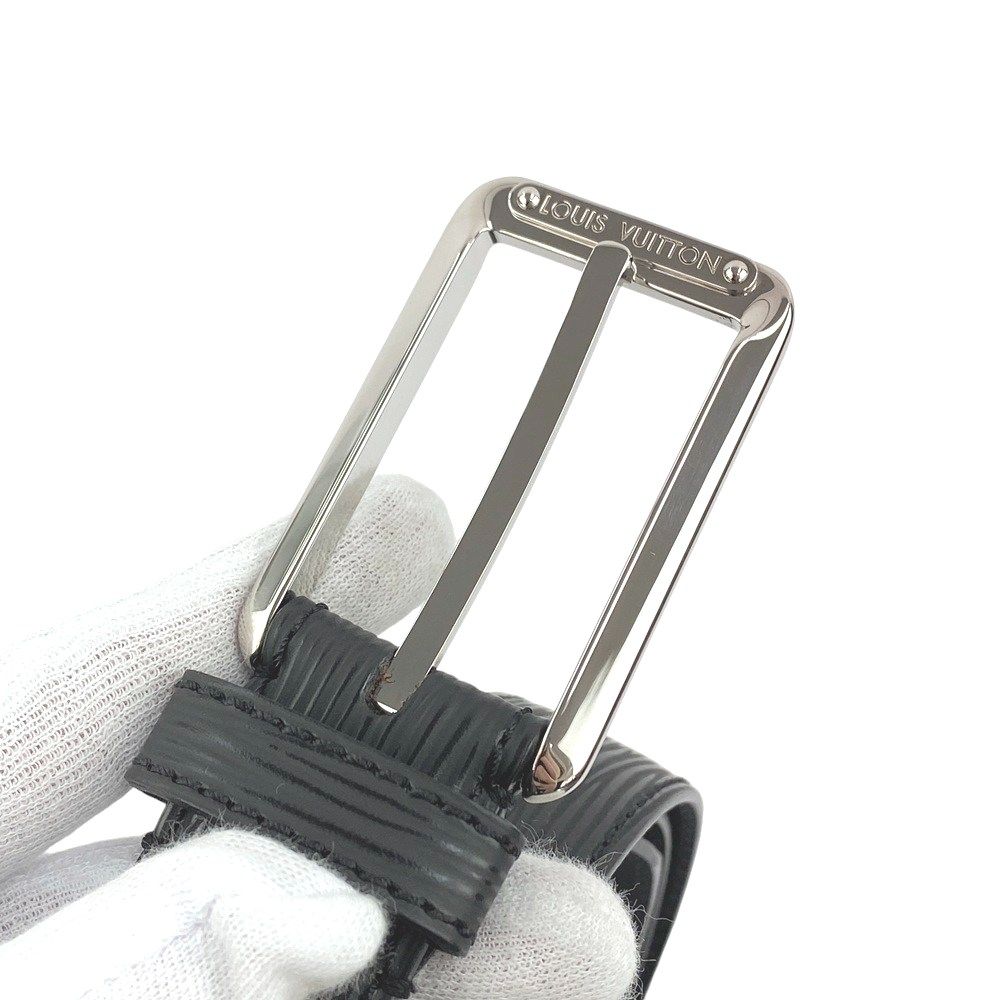 □新同□ ルイヴィトン サンチュール ベルト メンズ エピ ノワール  