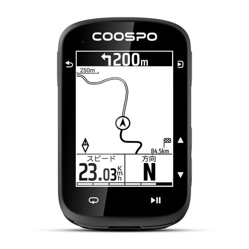COOSPOCS500サイクルコンピュータサイコンGPS搭載自転車ナビゲーションロードバイク用スピードメーター速度計2.6インチ無線Bluetooth5.0-ANT ケイデンススピードセンサー-パワーメーター対応