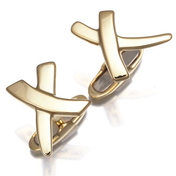 ティファニー カフス グラフィティX キス K18YG 176099