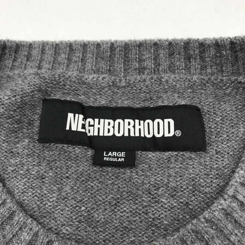 NEIGHBORHOOD グレー ニットセーター Lサイズ NEIGHBORHOOD グレー ニットセーター Lサイズ | ニット・セーター