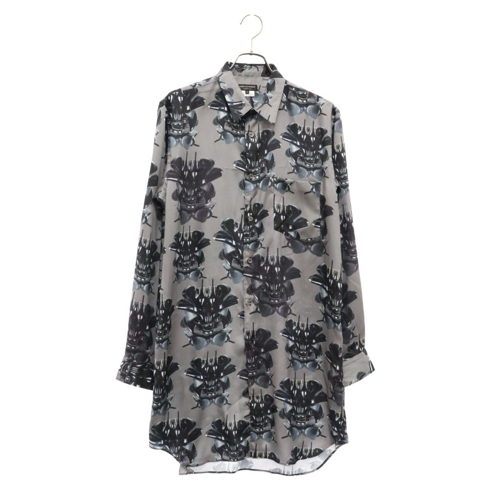 COMME des GARCONS HOMME PLUS (コムデギャルソンオムプリュス) 21AW WILLIE COLE PRINTED SHIRT ウィリーコール プリンテッドロングスリーブ 長袖シャツ グレー PH-B025