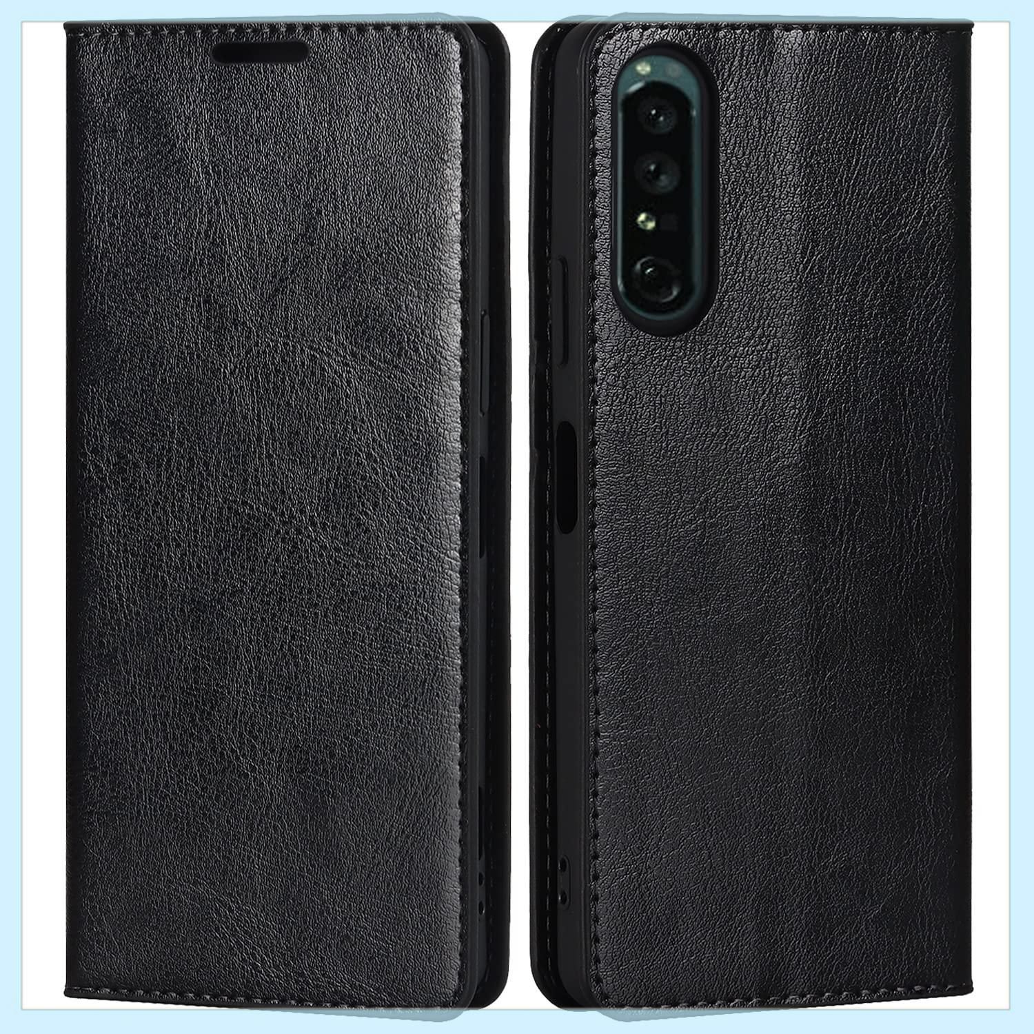 Eastwave ソニー Sony エクスペリア 1IV SO-51C / SOG06 ケース Sony Xperia 1 IV SO51C 手帳型 ケース カバー xperia 1iv ケース 財布型 カバー 収納ポケット 牛革製品 ポケット収納付き 横