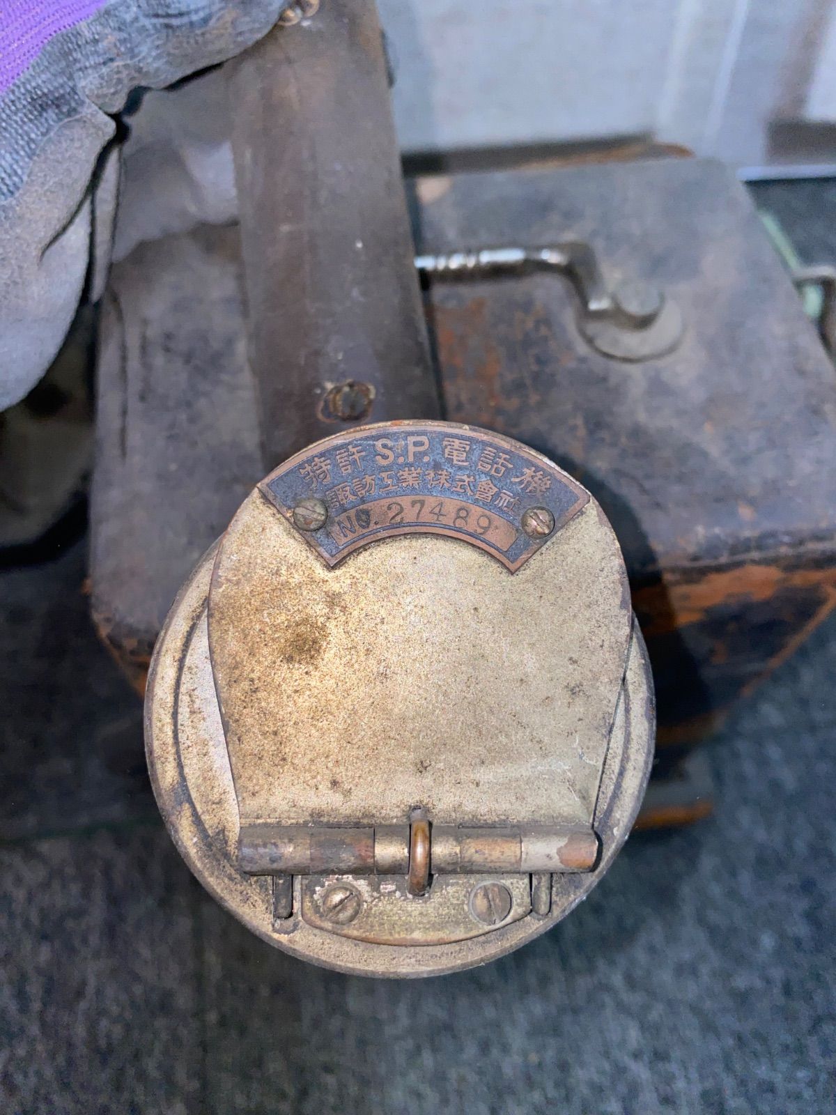 K 電話機 諏訪工業株式会社 特許S.P.電話機 大正 希少 ジャンク 昭和