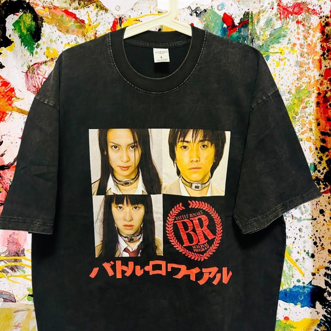 バトルロワイアル メンズ Tシャツ 半袖 春 夏 L XL リプリント バトル