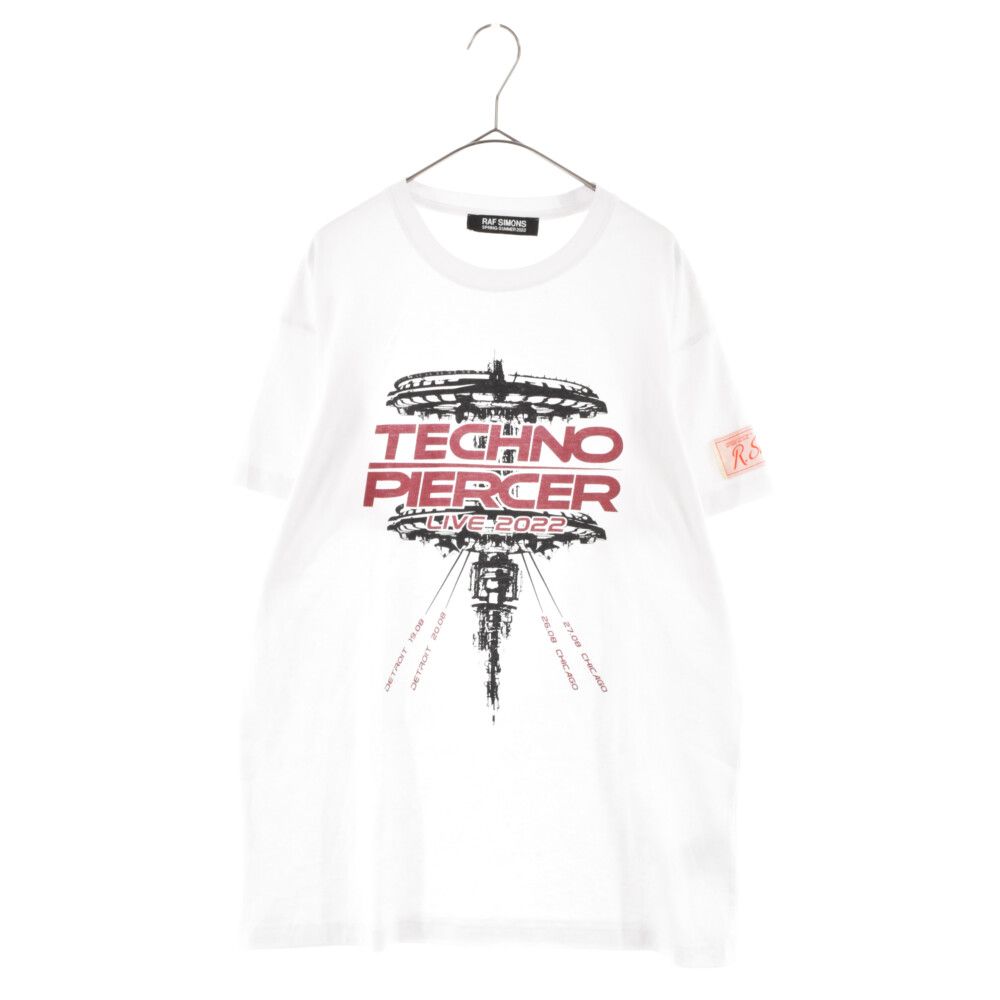 ラフシモンズ 22ss Tシャツ RAF SIMONS (ラフシモンズ) 22SS OVER-SIZED TECHNO PIERCER T-SHIRT