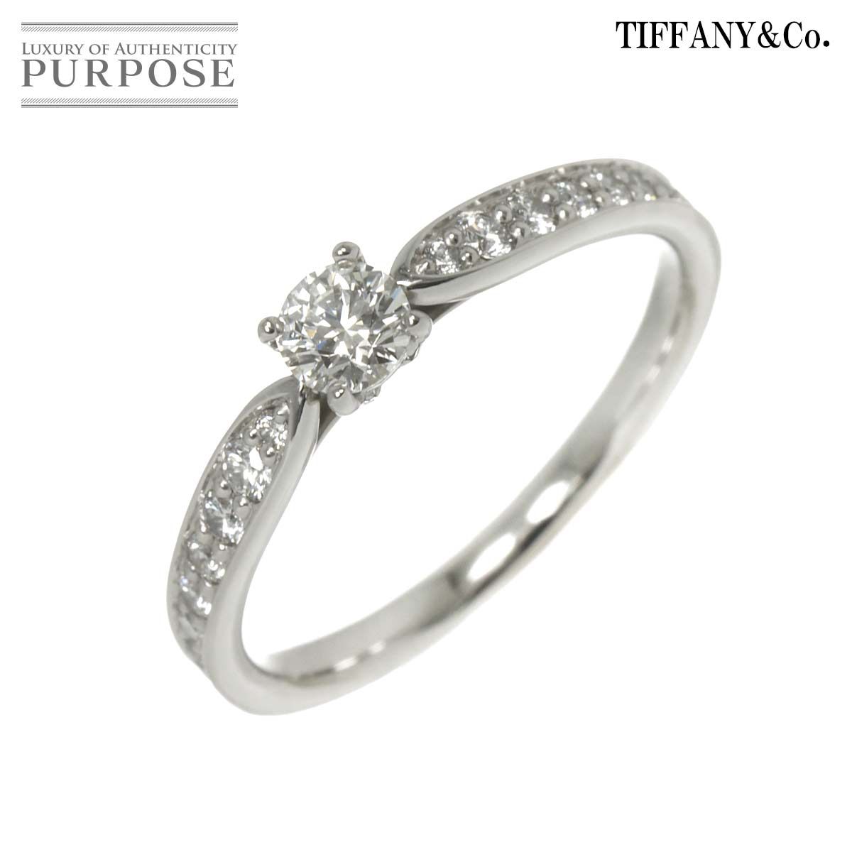 ティファニー TIFFANY-Co. ハーモニー 10.5号 リング ダイヤ 0.19ct I|VS1|3EX Pt 指輪 Harmony Diamond Ring 鑑定書付き 90293931