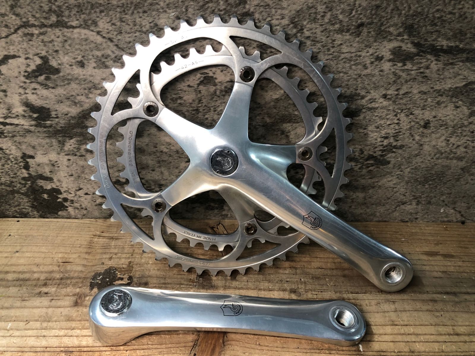 JI607 カンパニョーロ CAMPAGNOLO アテナ ATHNA クランクセット 170mm 52|42T