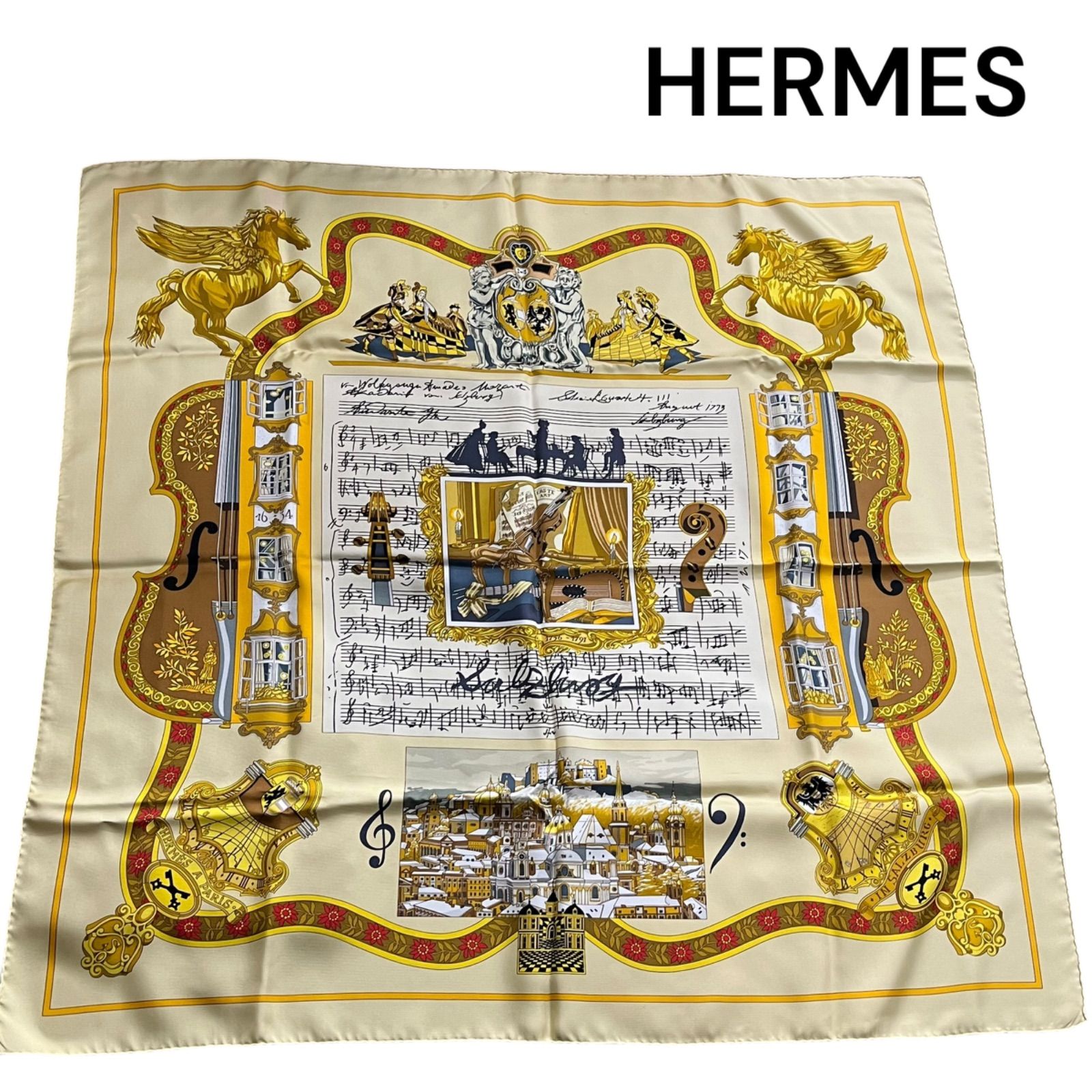 ○エルメス HERMES カレ90 IN SALZBURG ザルツブルグにて シルク