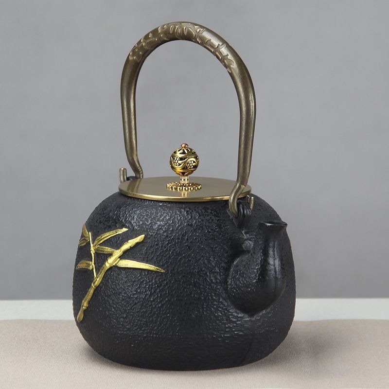 鋳鉄 急須 古風鉄瓶 鉄分補給 提梁壺 茶壺 水壷 煮茶壷 鉄びん