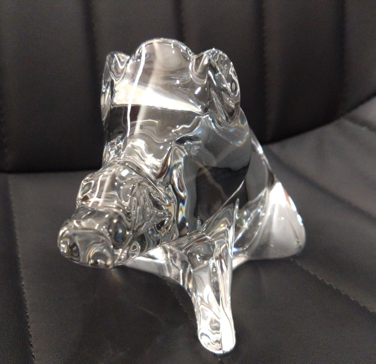 ☆NA04071 Baccarat バカラ イノシシ 猪 干支 十二支 動物 置物