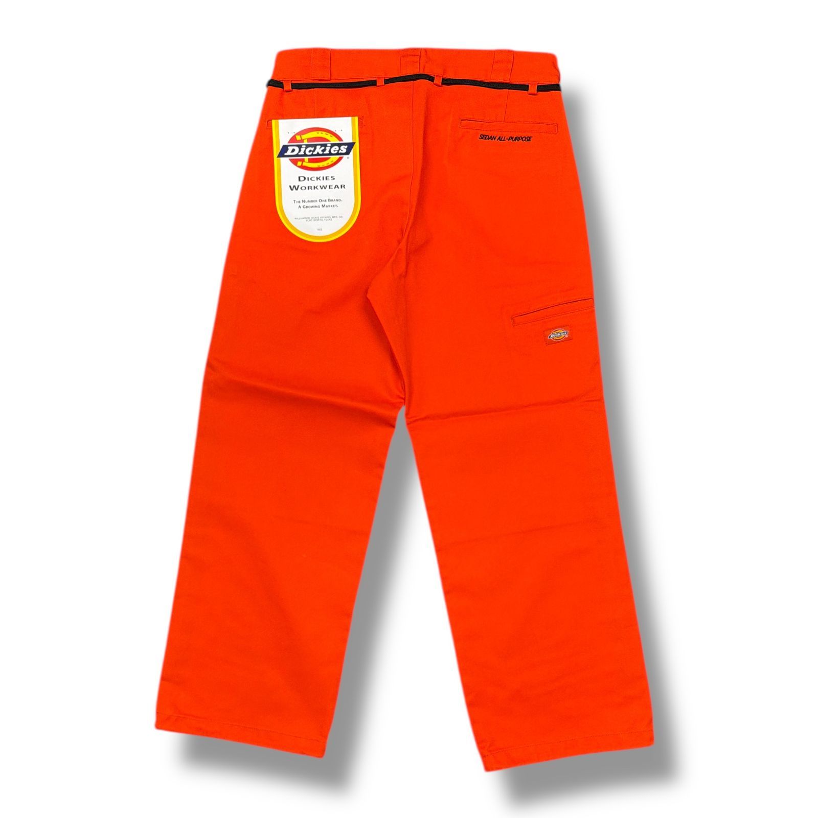 参考上代30800円 ♥品 SEDAN ALL-PURPOSE 24AW Dickies Ventilation Double Knee Work Pant ダブルニーワークパンツ ディッキーズ コラボ セダン SD24F-PT01 オレンジ XL