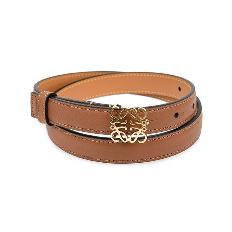 LOEWE ロエベ アナグラムレザーベルト タンゴールド イタリア正規品 E821Z15X02-2526 レディース 2025-2026AW