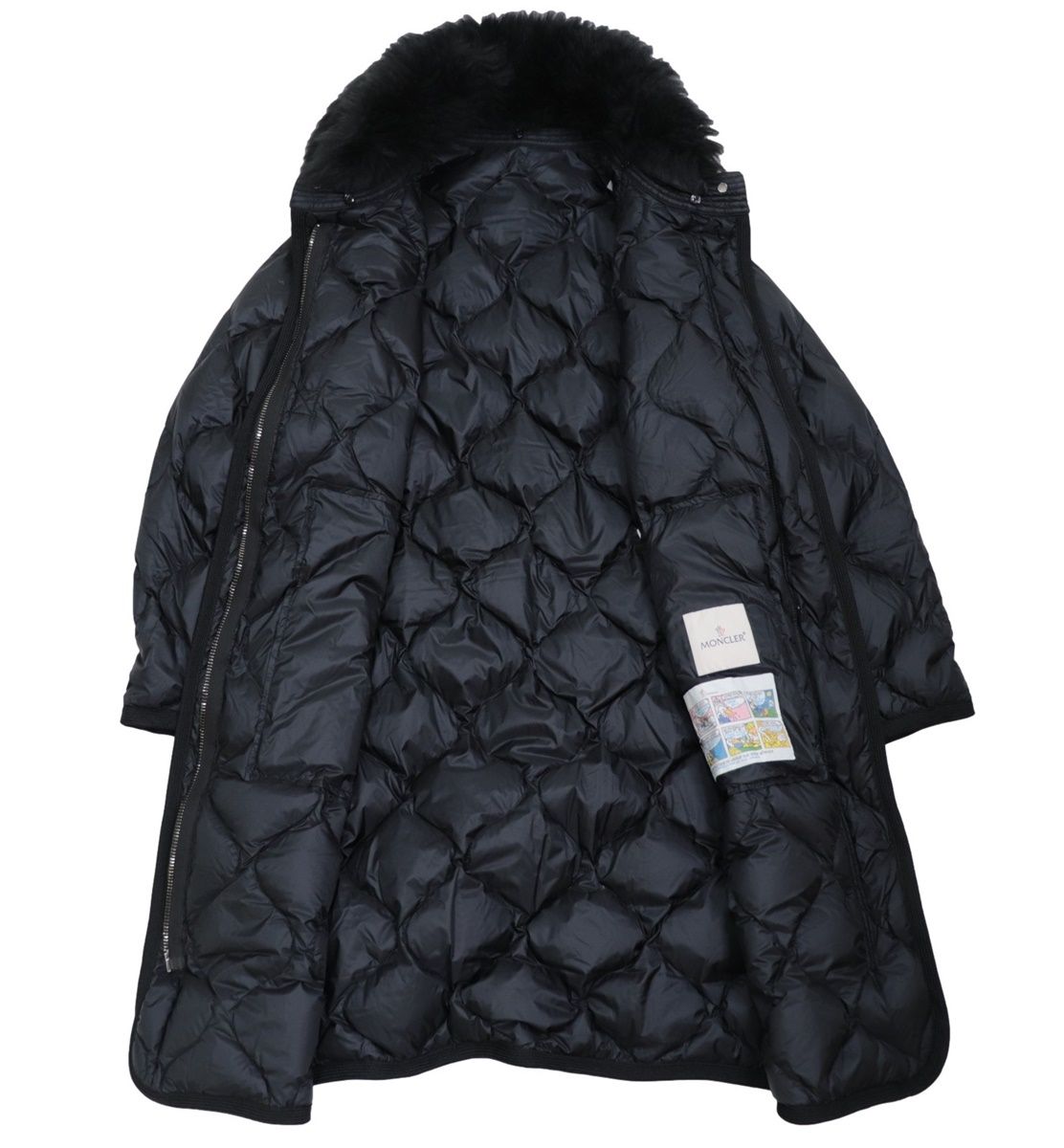 美品 モンクレール CEANOTHU ムートンファー ロングダウンコート 
