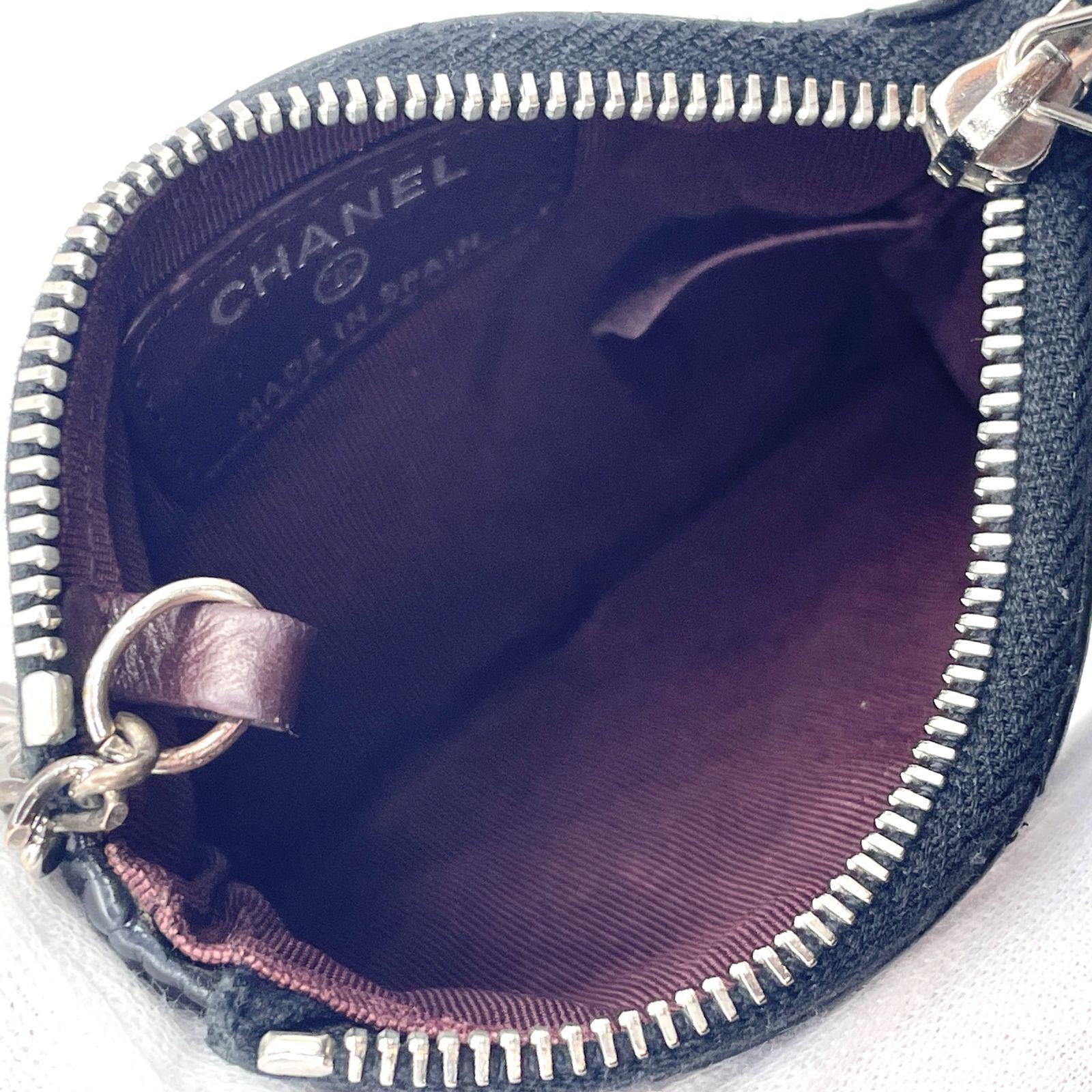 231】CHANEL シャネル キャビアスキン マトラッセ 小銭 コインケース 