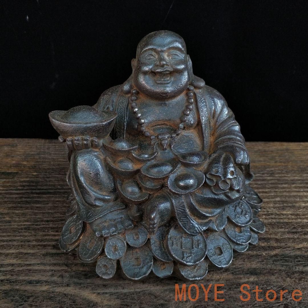 弥勒仏 仏像 鉄器 開運 風水 重厚 極細工 装飾品 工芸品 美術品 置物 弥勒仏像 鉄器 開運 風水 重厚 極細工 装飾品 工芸品 置物 仏教美術