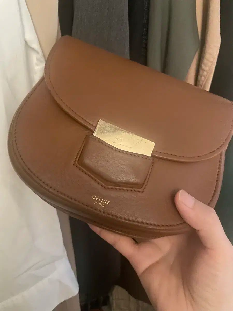 Celine セリーヌ クロスバッグ ブラウン