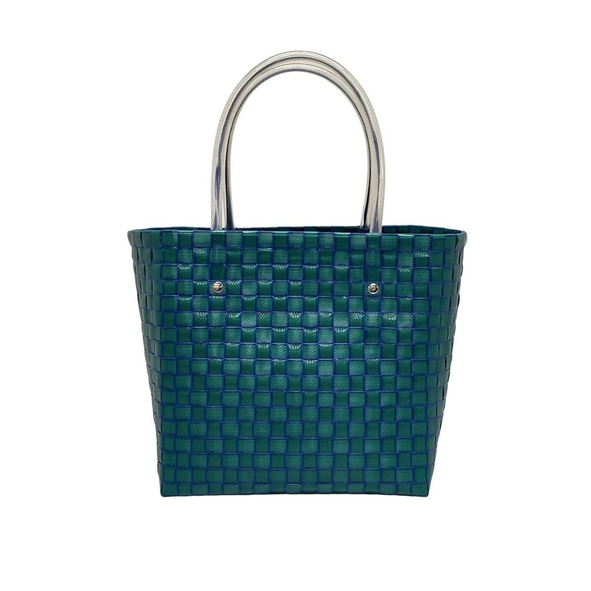 マルニ トートバッグ美品 MARNI MARKET ANIMAL BASKET グリーン