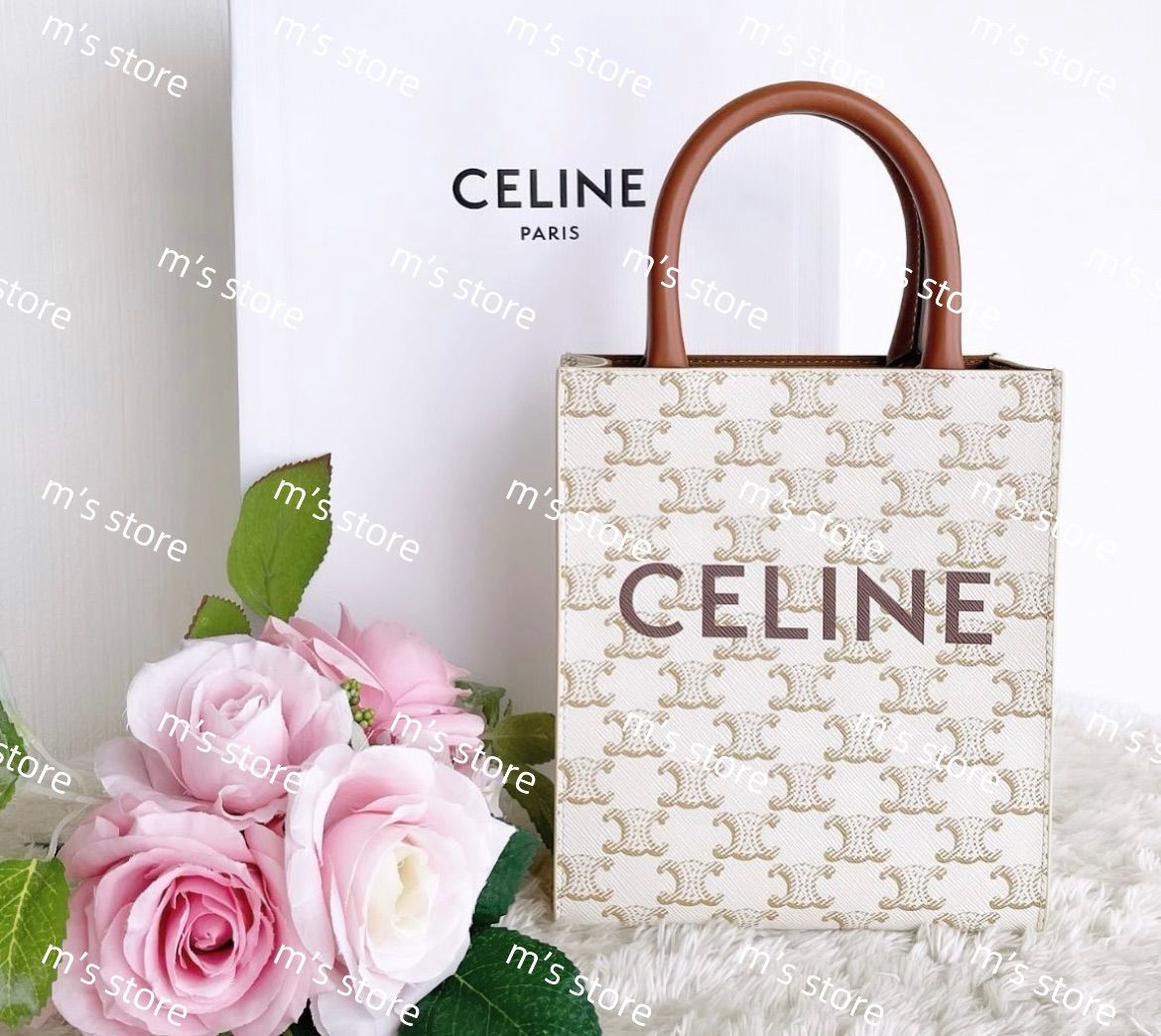送込*セリーヌ*ミニバーティカルトリオンフキャンバスCELINEカバ CELINE セリーヌ ミニ バーティカルカバ / トリオンフ