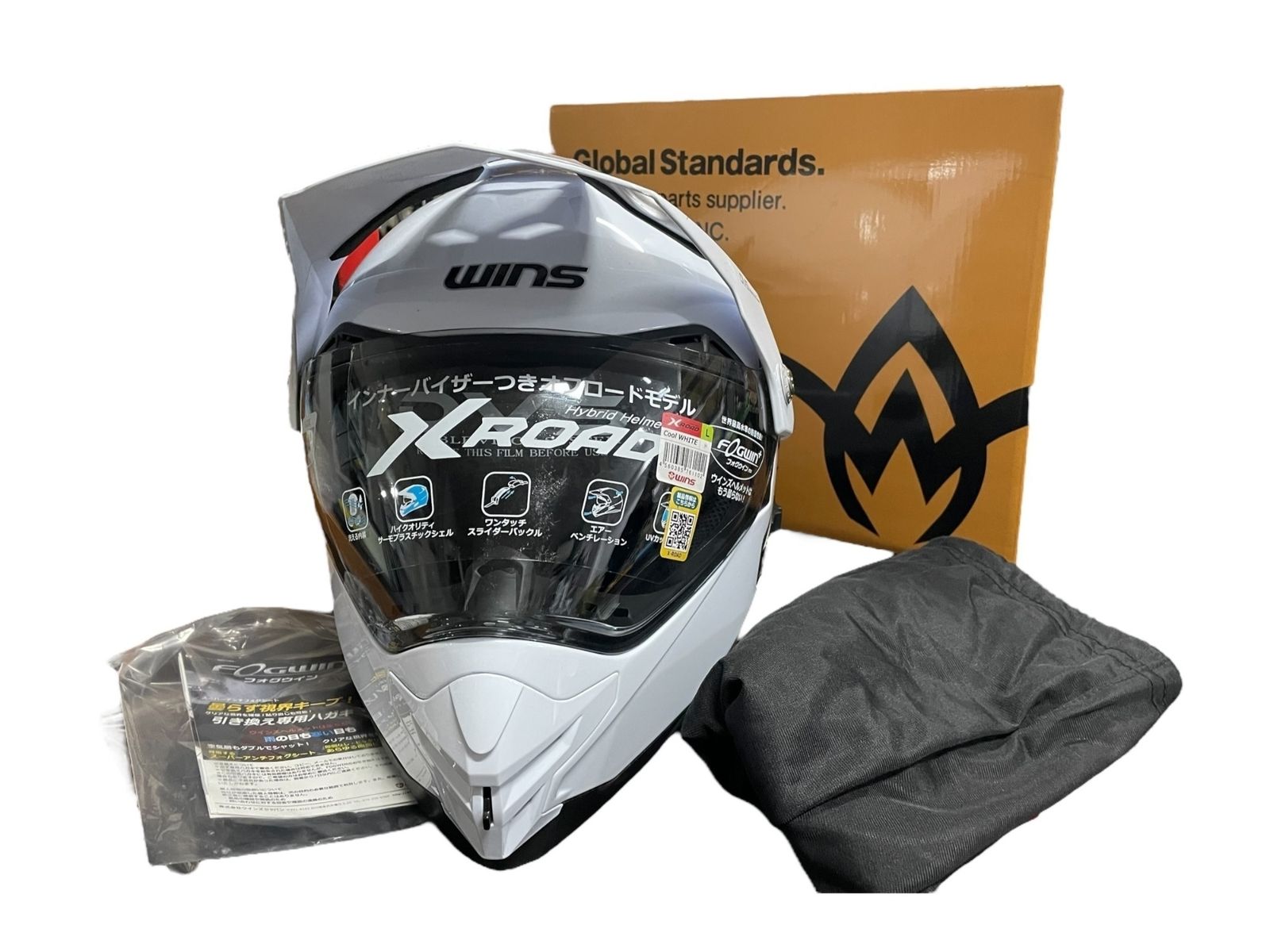 □ 新品 未使用 WINS フルフェイスヘルメット X-ROAD オートバイ