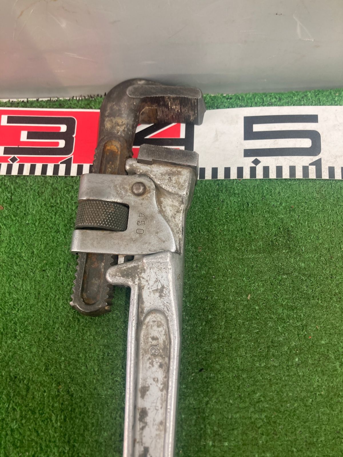 ♦︎のんち♦︎ 中古品】【0922】HIT アルミパイプレンチ 450mm ITOD1Z7CO4KU