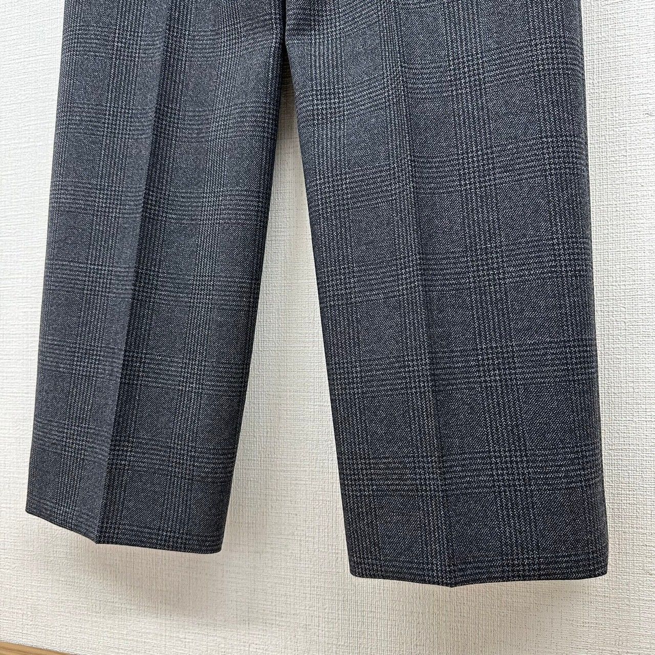 ♪ CELINE セリーヌ 2P243213F ウール スラックス グレンチェック